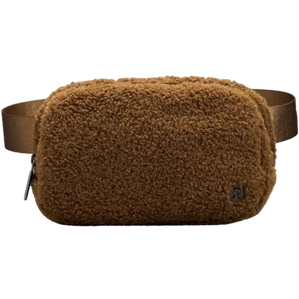 lululemon athletica Brown Sherpa Belt Bag Cozy Adjustable Waist